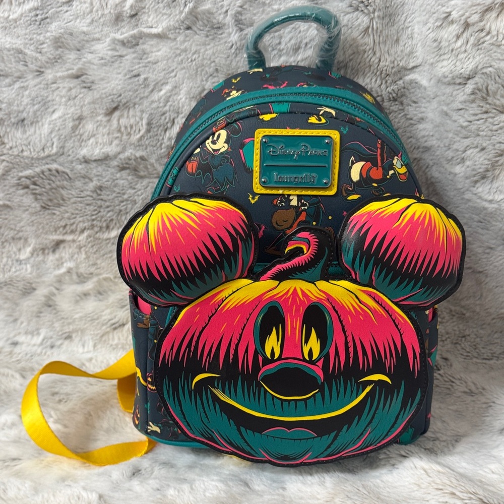 Disney Parks Loungefly Mickey Mouse Glow in the Dark Mini Backpack